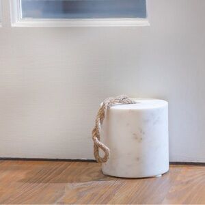 White Marble Door Stopper